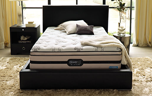 simmons beautyrest black brooklyn firm pillowtop king mattress