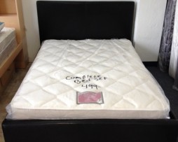 Full Size Leather Platform Bed With Mattress Only $499